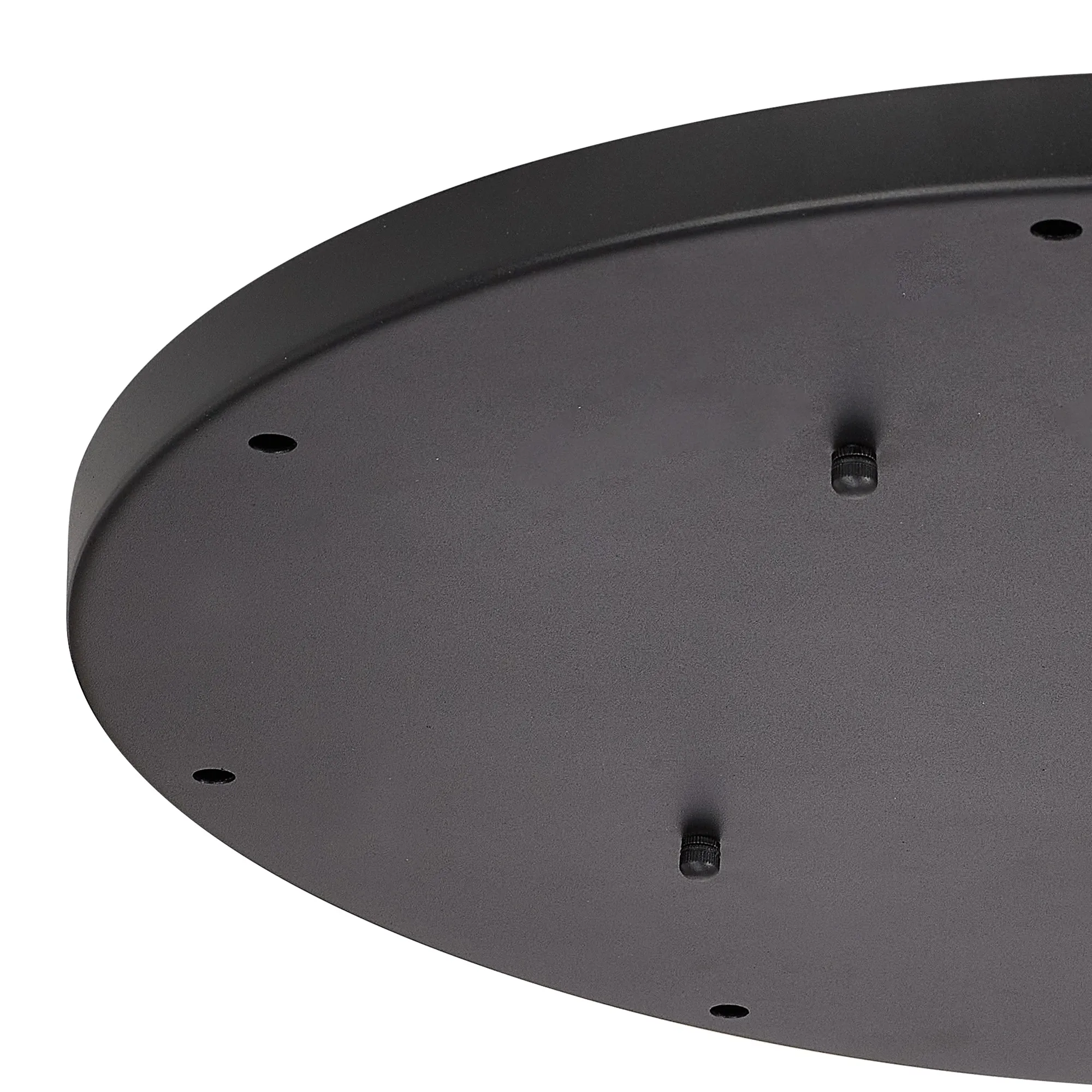 Hayes 9 Hole 60cm Round Ceiling Plate Satin Black D0831BL  Deco Hayes Black